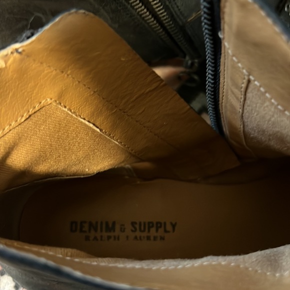 RARE!!Classic Denim and Supply Moto Boots! Size 9. Leather! - Picture 3 of 4